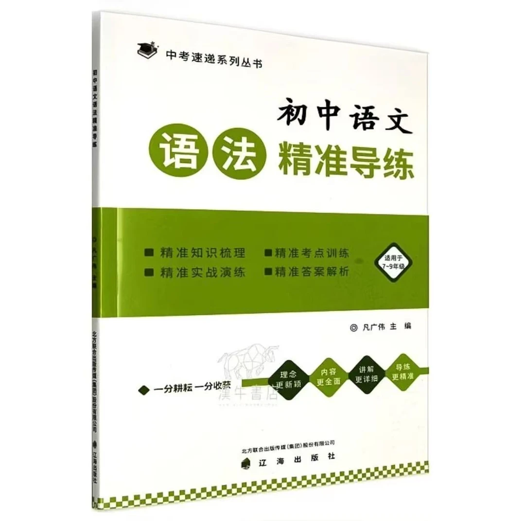 新版中考速递初中语文语法精准导练凡广伟辽海出版社一本全国通用