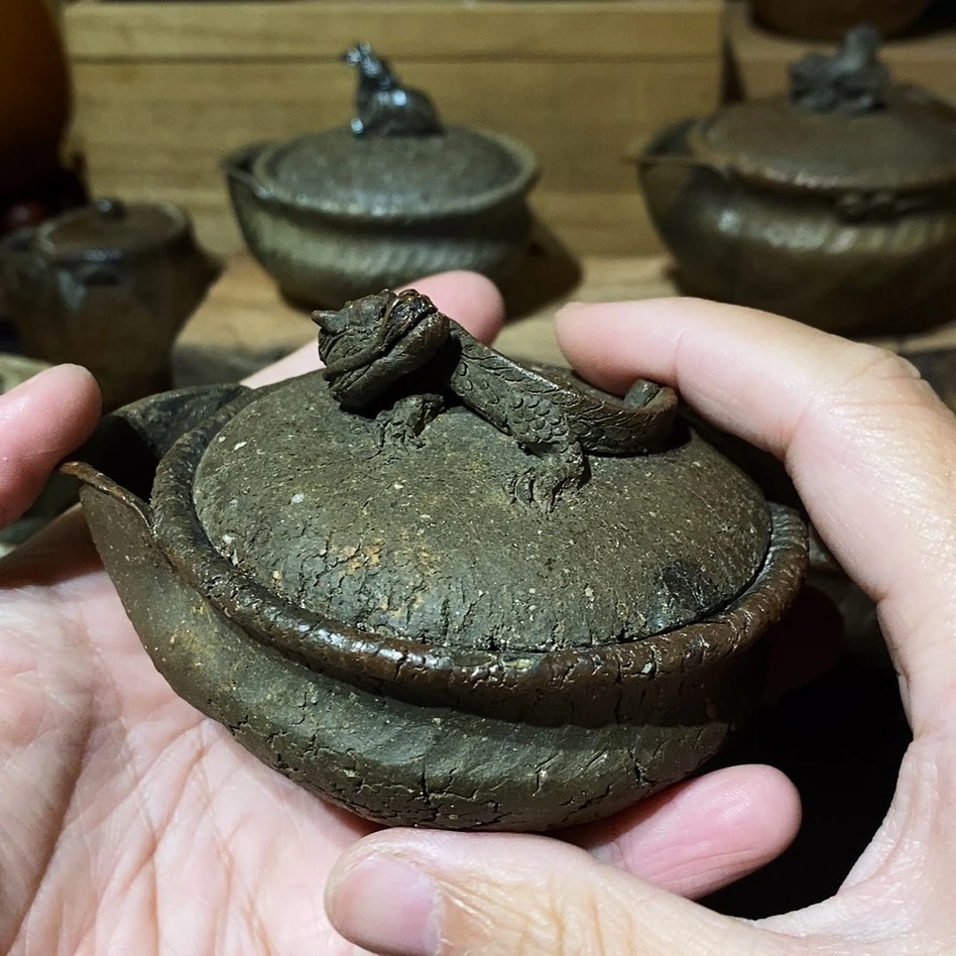 林***雨手工制作柴烧宝瓶龙摘