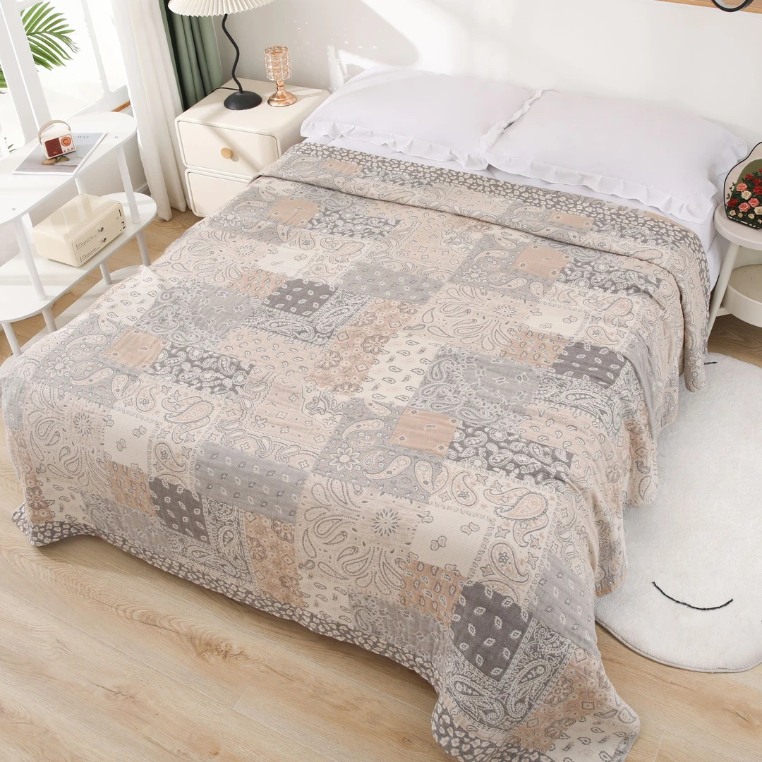 床盖-巴图-咖-200*230cm高奢私人定制款床盖柔软舒适