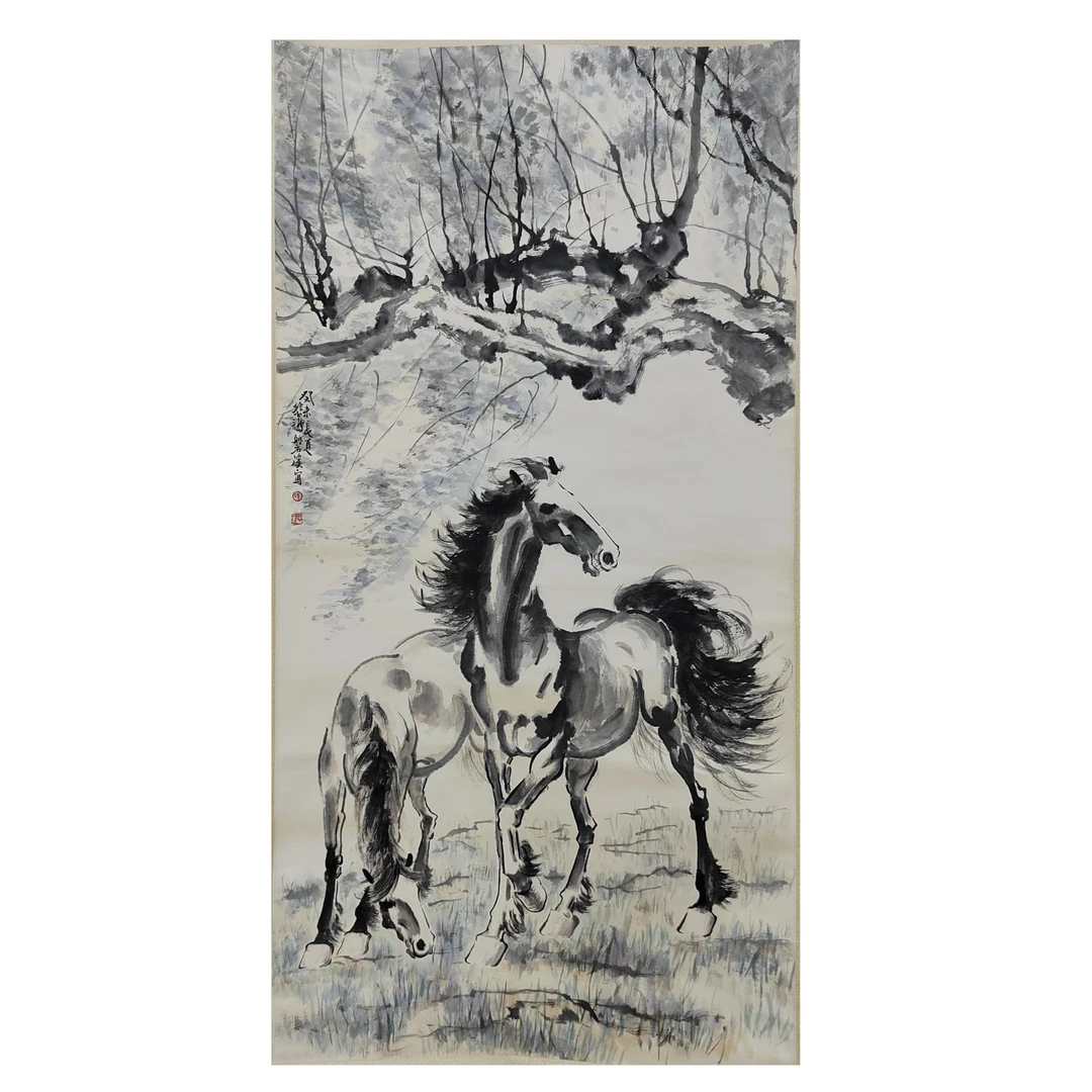 《马》著录出版《水墨丹青上》P107-67X137cm-zb361200021