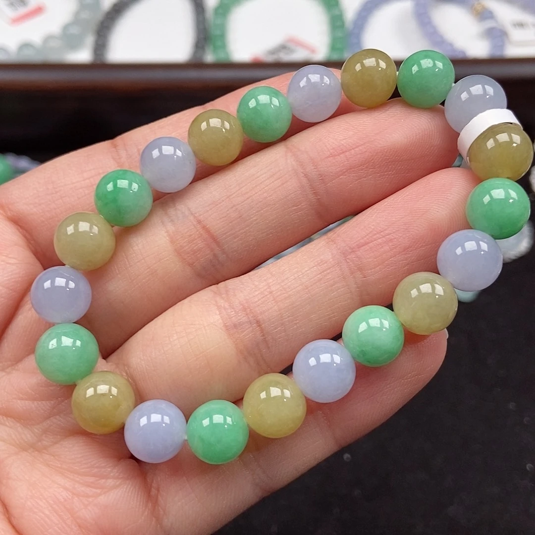 翡翠未镶嵌手串卡10