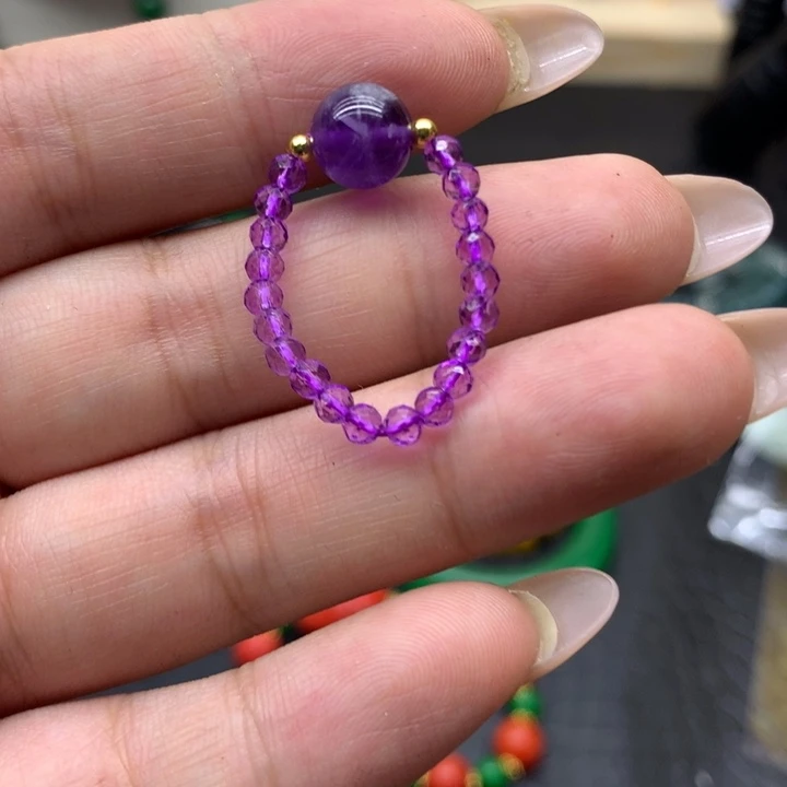 银S925镶嵌颈饰紫晶吊坠