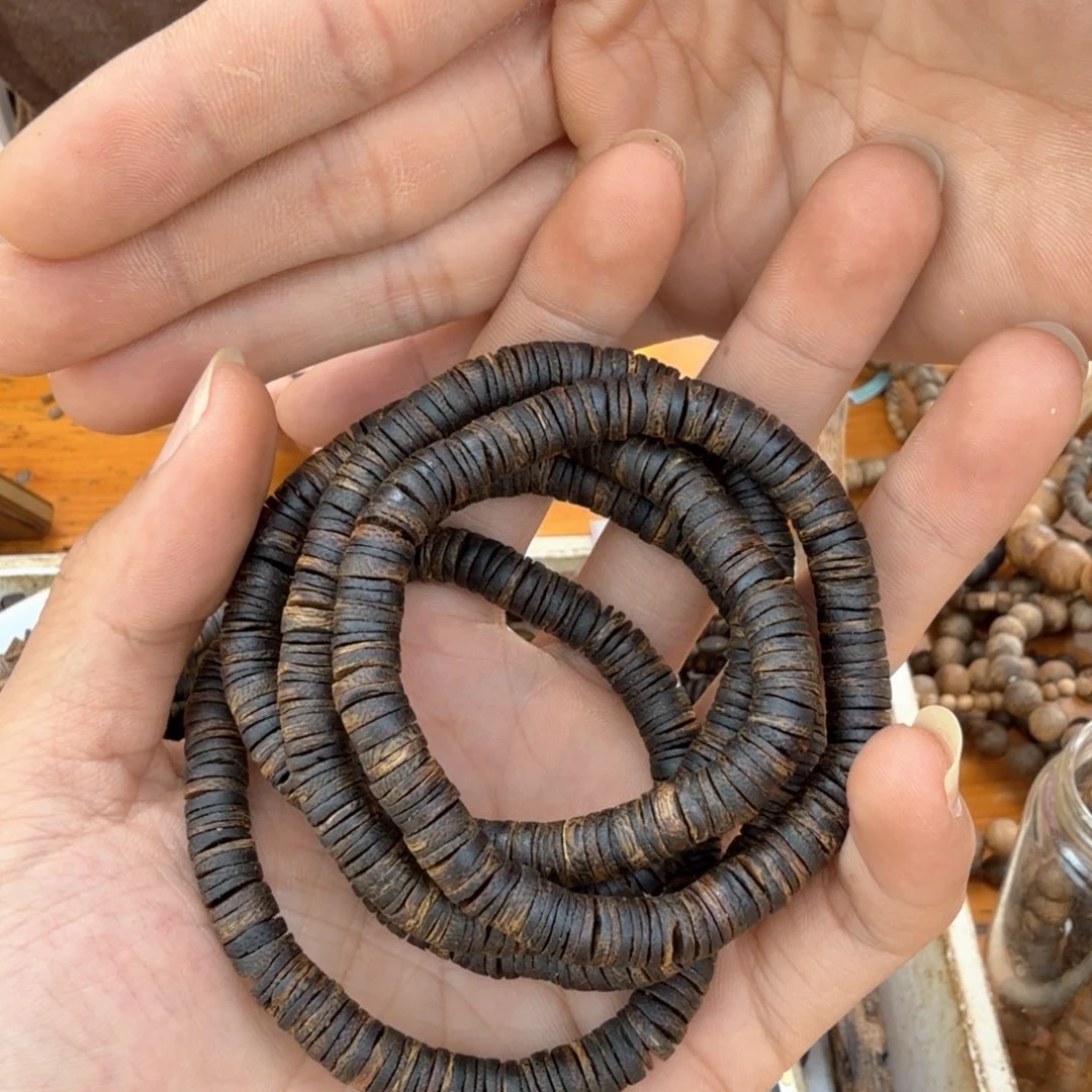 沉香沉香碎屑单圈沉水片珠6克多样性发一