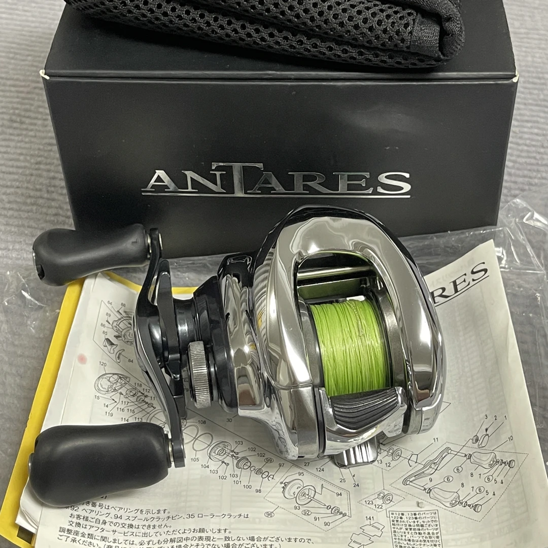 19安塔列斯mgl7.4速左手水滴轮，摇轮顺滑没齿感，日行书盒齐全