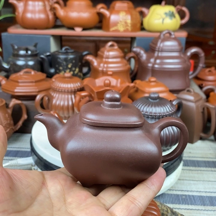 茶壶紫砂全手工传炉130-260cc原矿老紫泥特价
