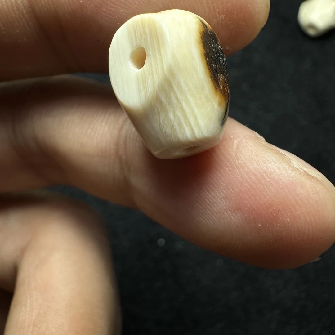 F259猛犸象牙对孔11mm冰料果冻鲨鱼背三通