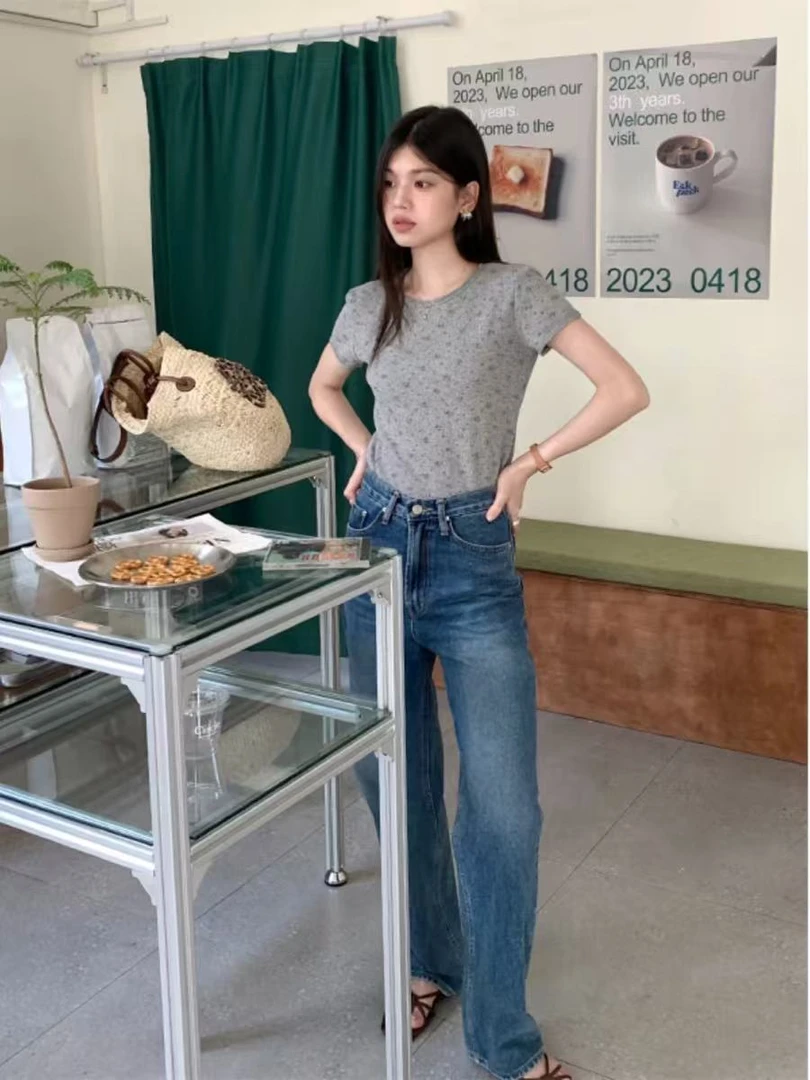 花边碎花短袖（碎花不一样）085