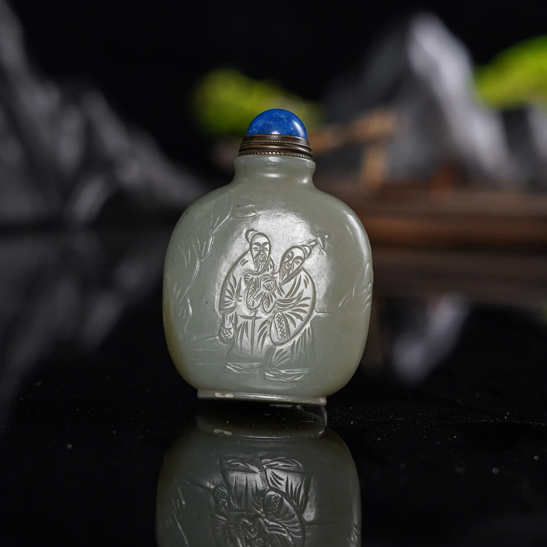 (AC7)K032057和田玉鼻烟壶