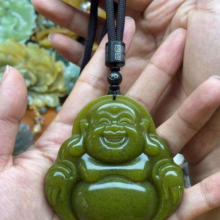蛇纹石玉未镶嵌吊坠