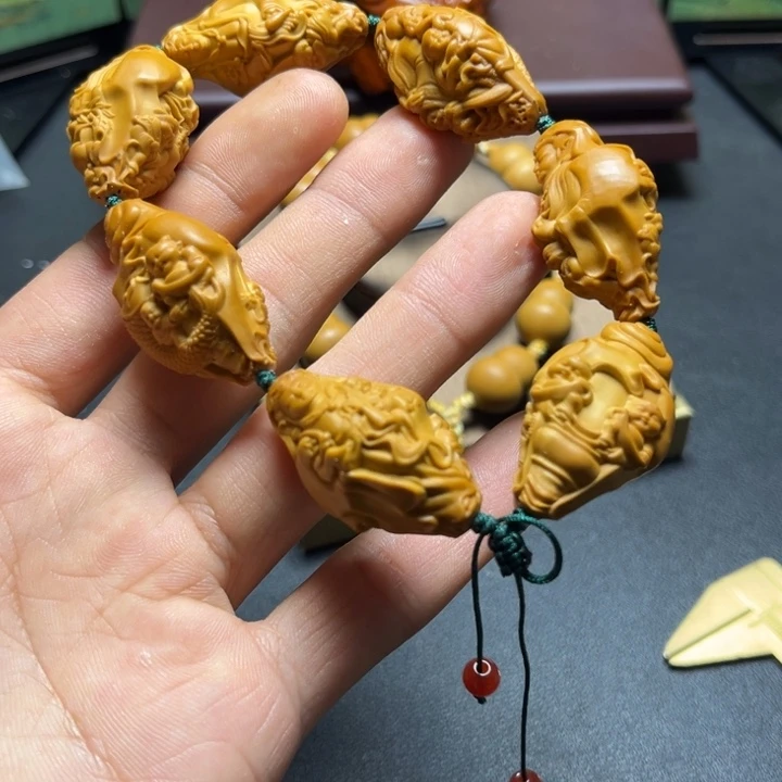橄榄核手串/手链橄榄核雕五子观音