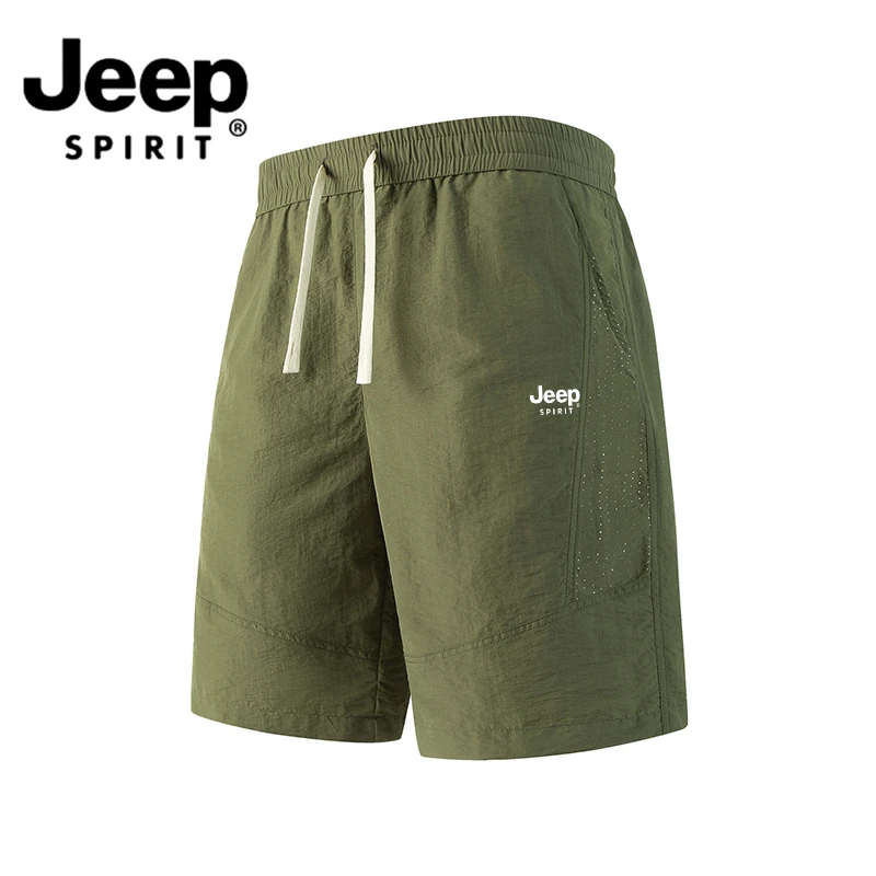 JEEPSPIRIT吉普短裤五分裤男薄款宽松短裤休闲裤透气男士男款裤子