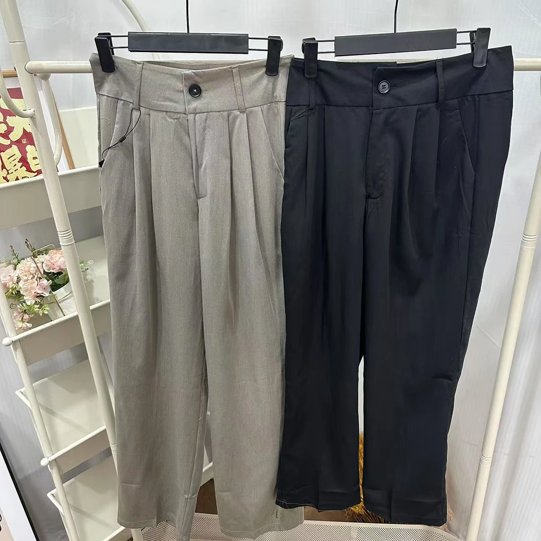5196时尚宽松显瘦知性休闲裤（裤长有长短款，介意慎拍）