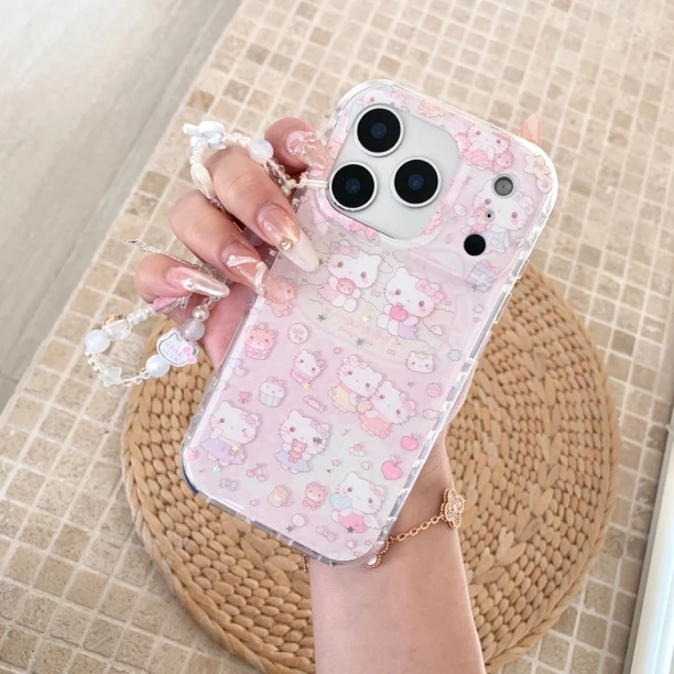 Kitty小熊可爱imd双层手机壳适用苹果iPhone17/16/15/14