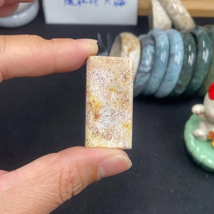 未镶嵌手链硅化珊瑚（珊瑚玉）