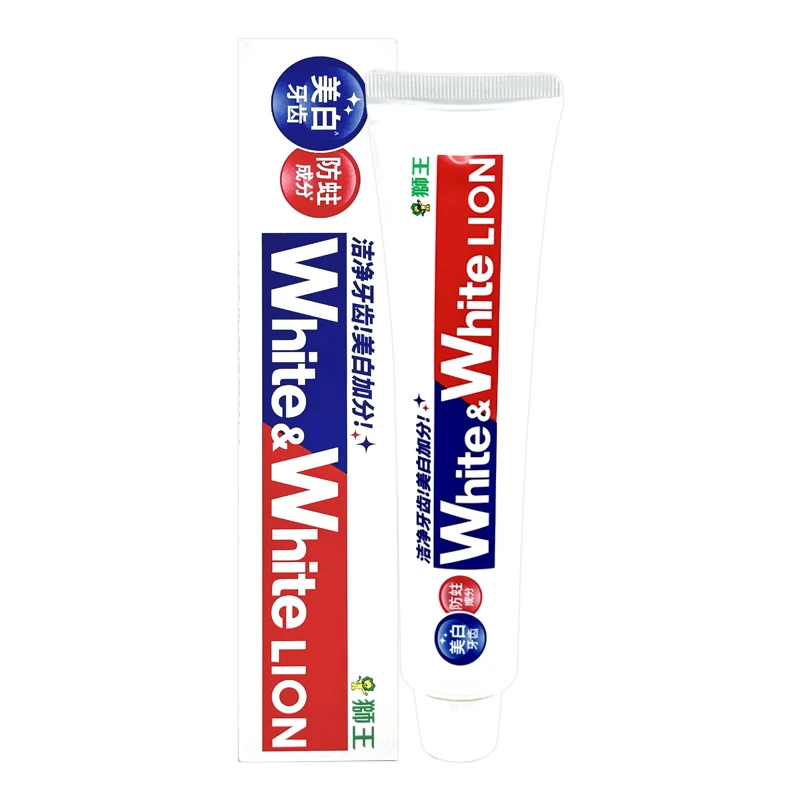 狮王大白White亮白牙膏去污除牙垢薄荷清新口气成人牙膏150g家用