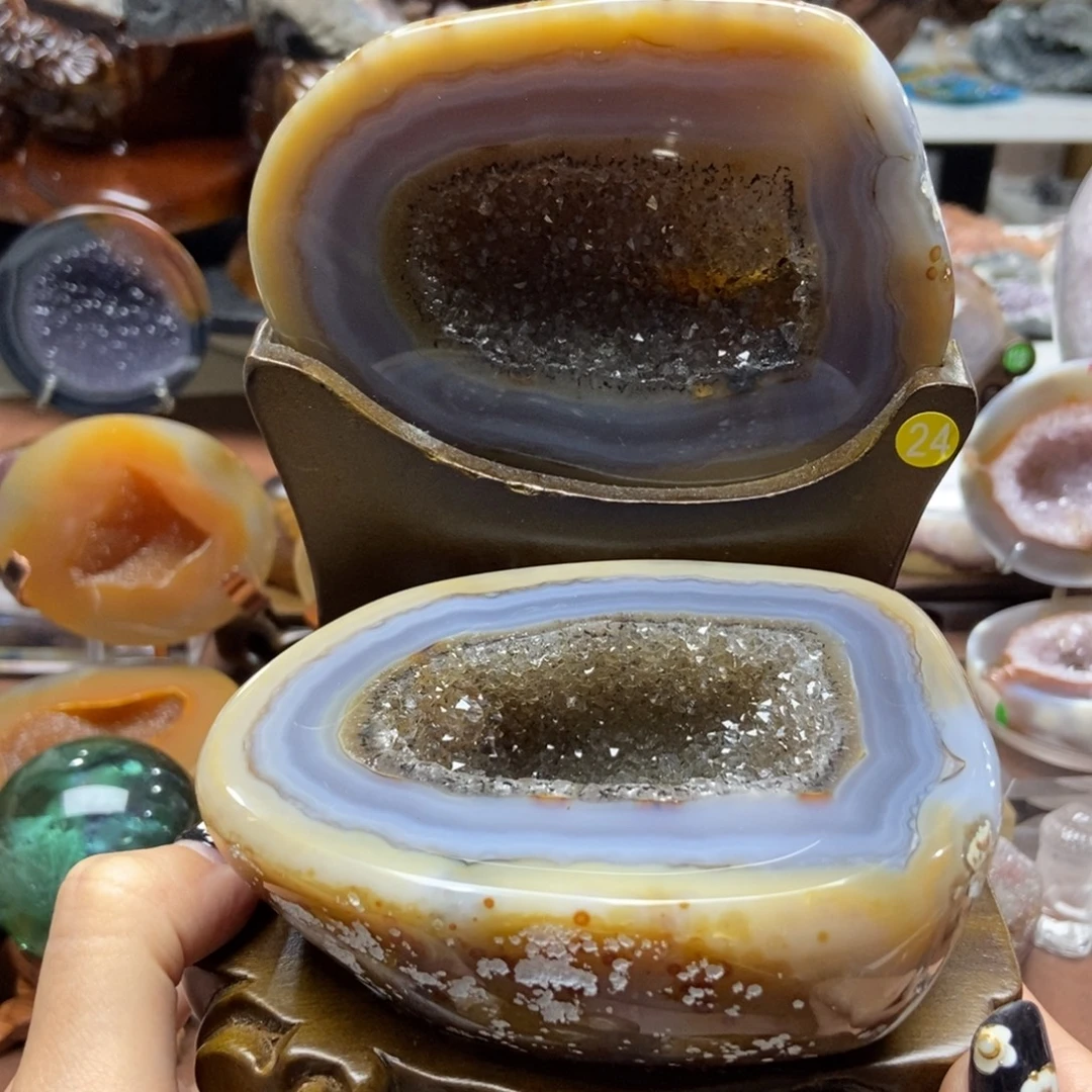 紫晶未镶嵌摆件水晶