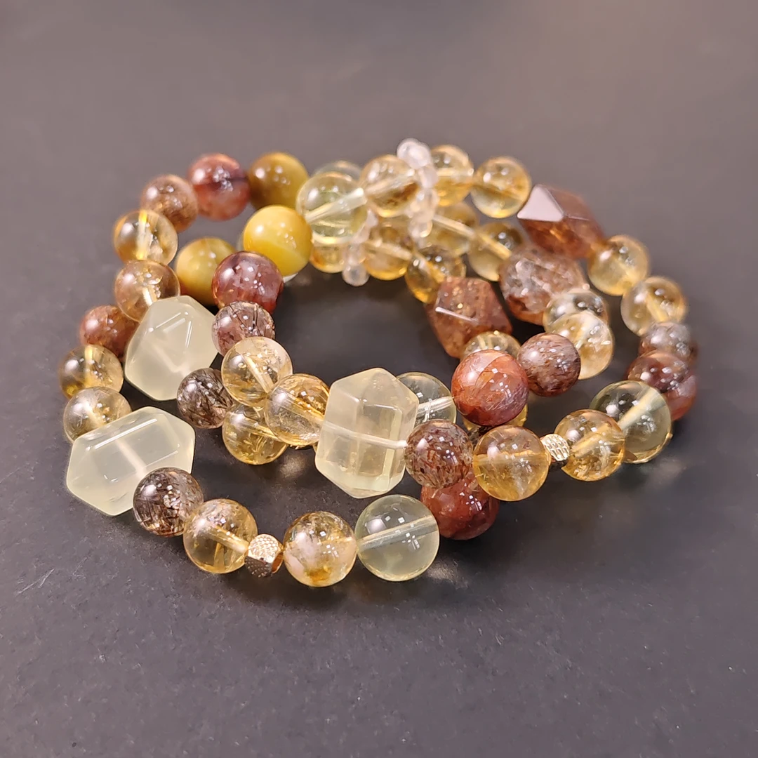 【书记甄选】天然原创水晶单圈手链 多样性发一件 约8-10mm 5953DX