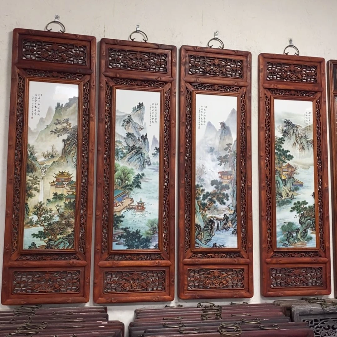 瓷120*36*4 景德镇瓷板画柴窑烧制