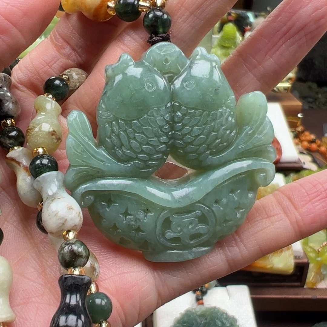 岫玉未镶嵌挂件挂件