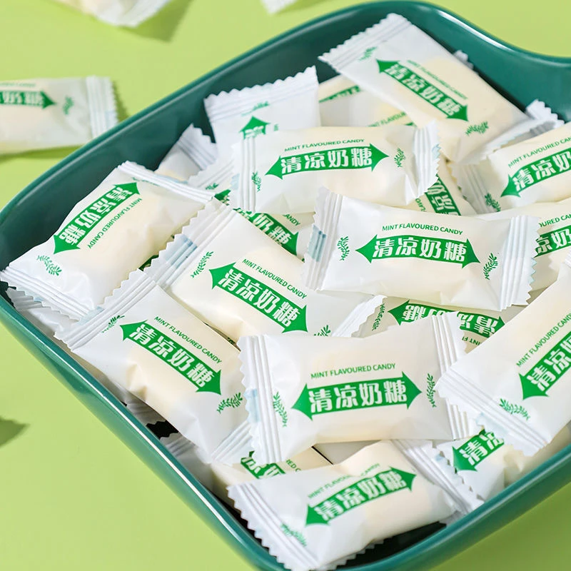 清凉奶糖薄荷老式软糖冰凉清爽零食童年奶片喜糖儿童休闲