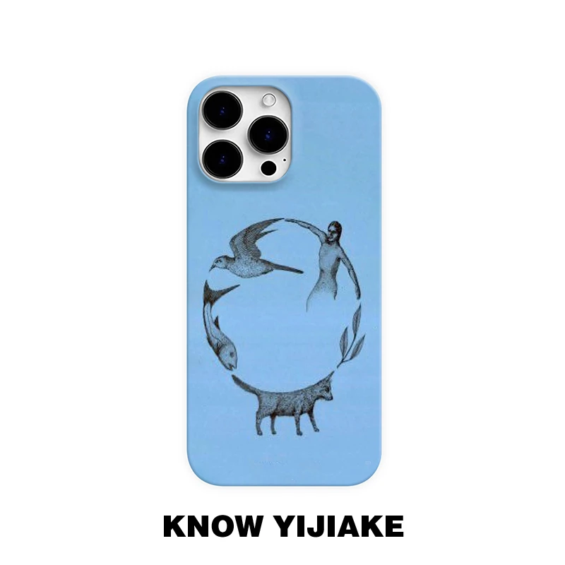 循环往复适用苹果16e艺术手机壳15promax小众14/13ins12/创意11