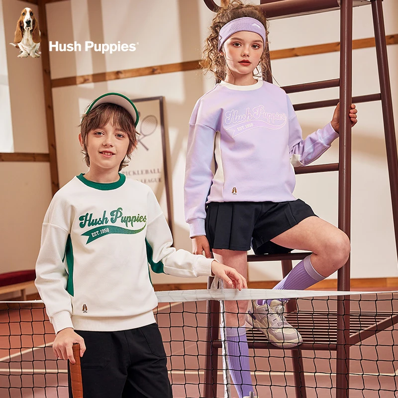 【圆领卫衣】暇步士童装2025春季新款儿童长袖学院风套头卫衣