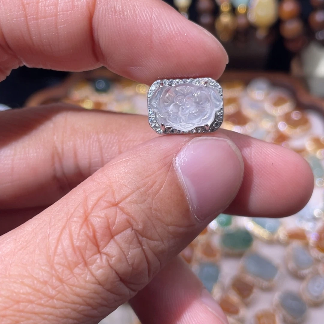 翡翠银S925镶嵌颈饰