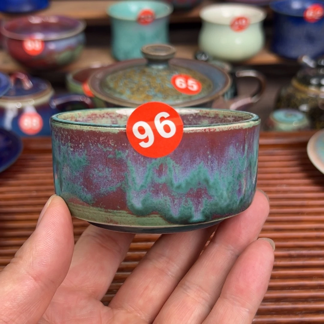 手工制作钧窑茶器