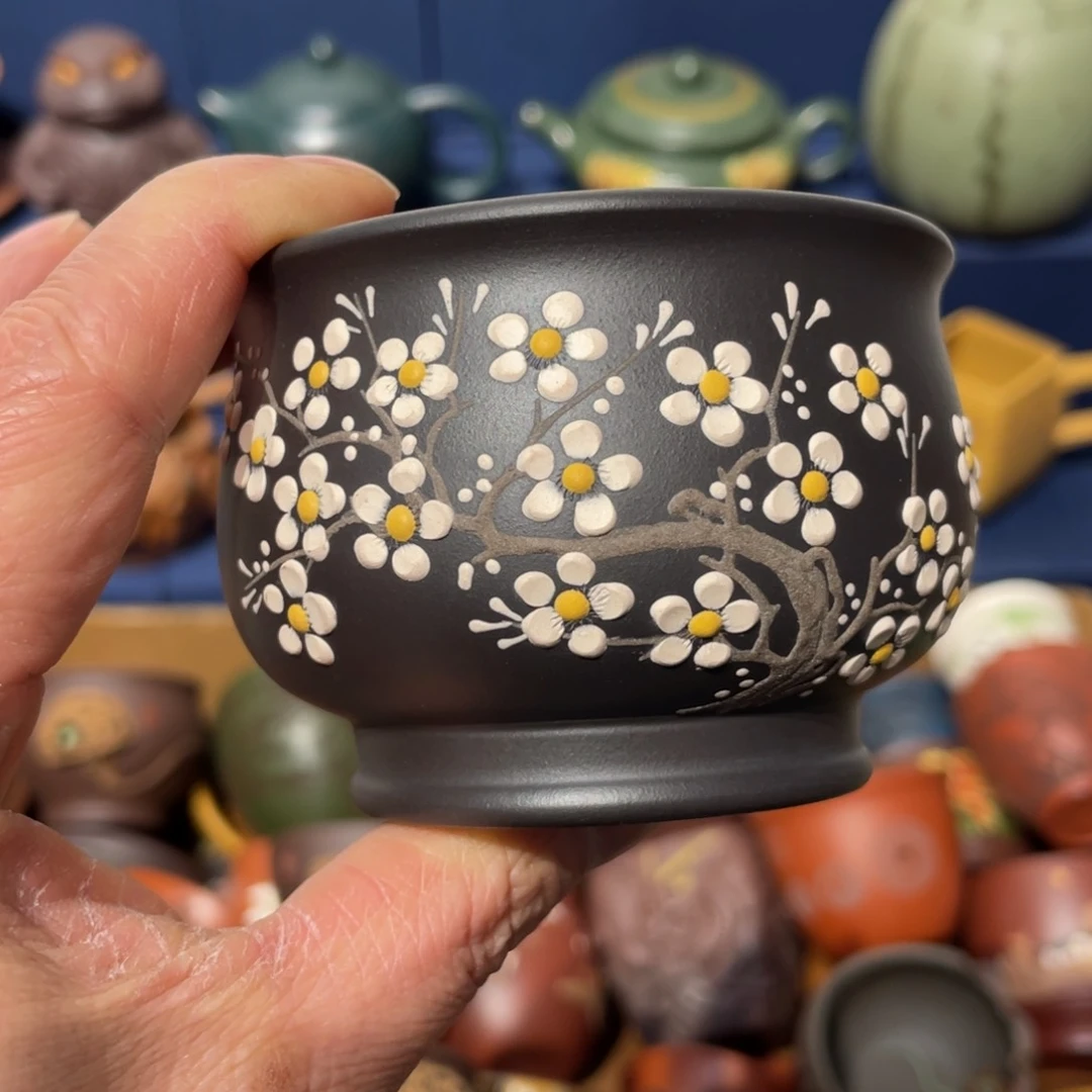 原矿紫砂手工主人杯