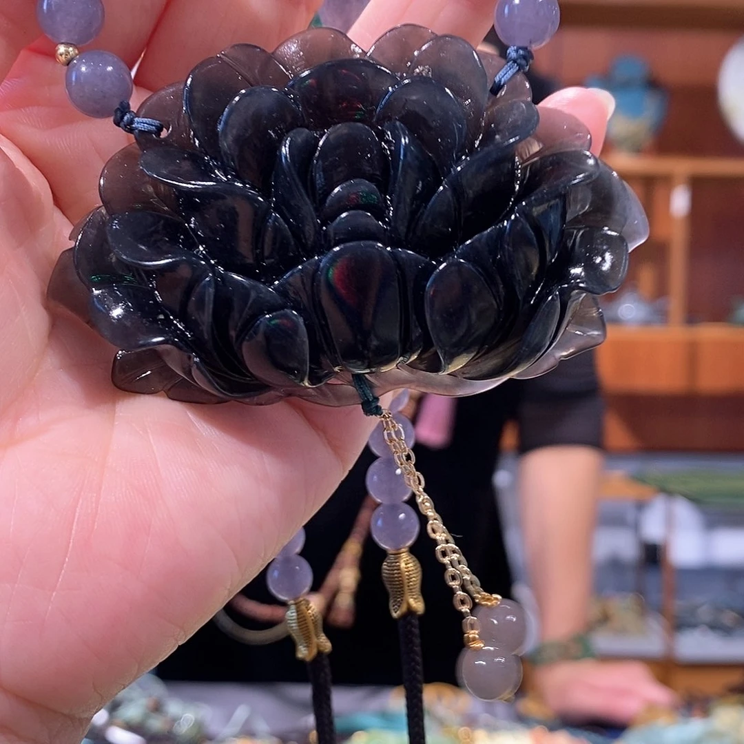 未镶嵌岫玉毛衣链