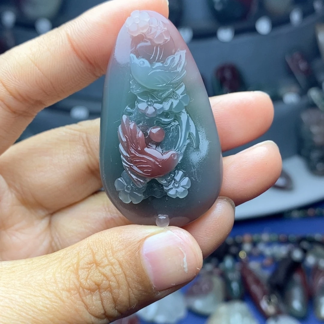 玛瑙/玉髓吊坠(不含链)未镶嵌感**下