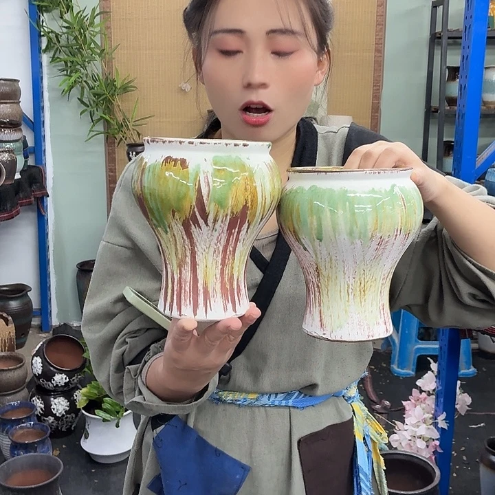 12+17 -粗陶花盆有孔