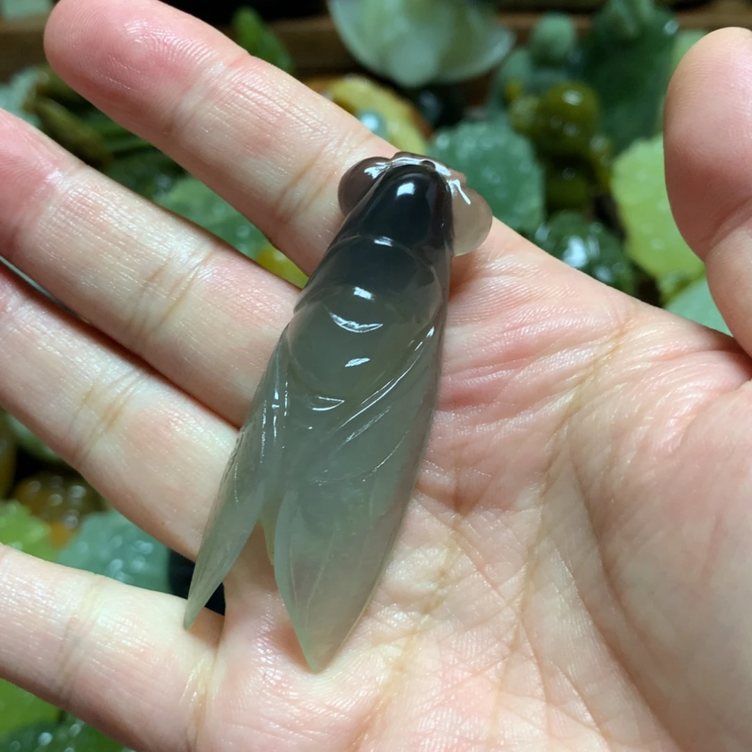 岫玉未镶嵌手把手把