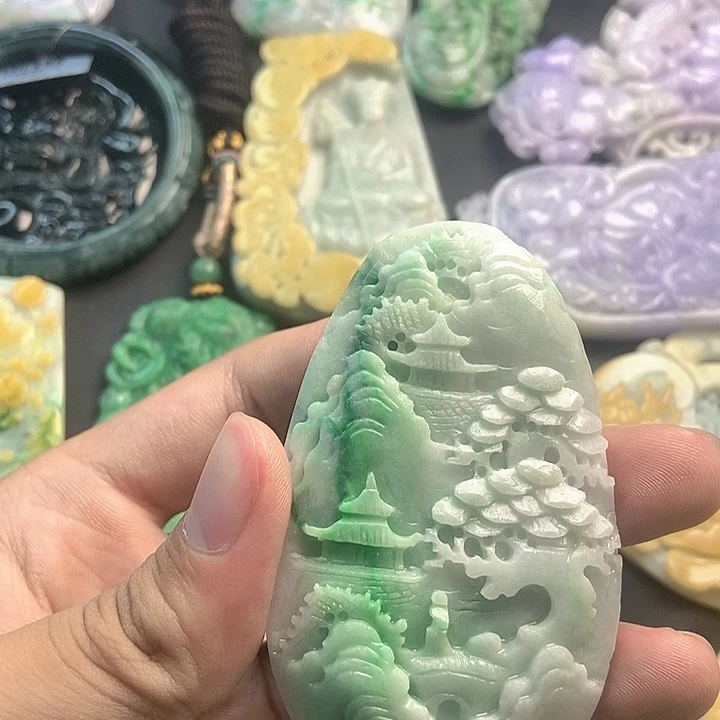 定制翡翠未镶嵌天然翡翠A货