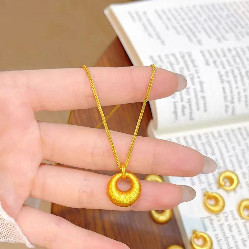 铜合金吊坠 锁骨链坠链仿金坨坨女款精美金色时尚