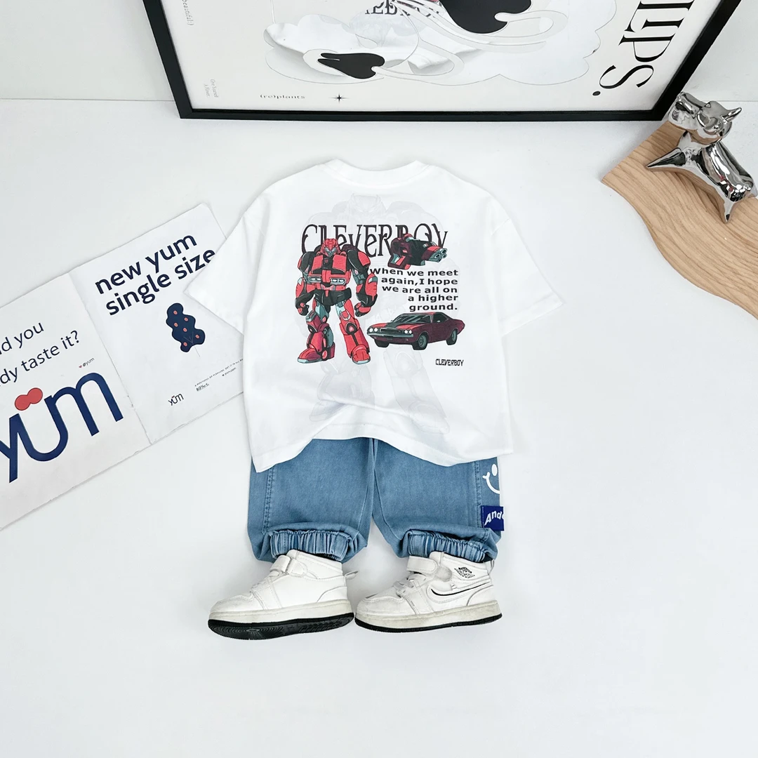 儿童夏短袖T恤夏季男童衣服夏装2025新款潮 TT28208 悠悠童话童装