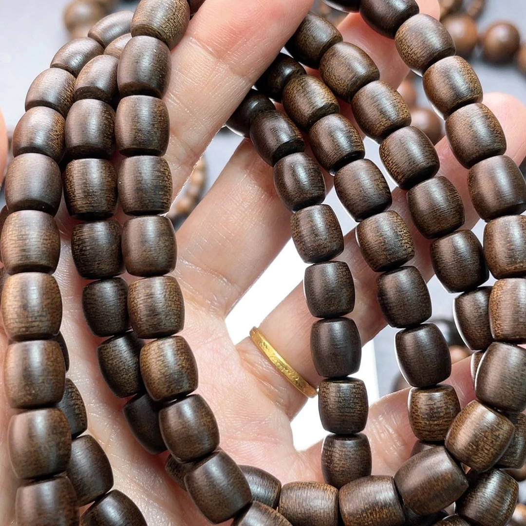 沉香手串舉芽庄白棋0.8