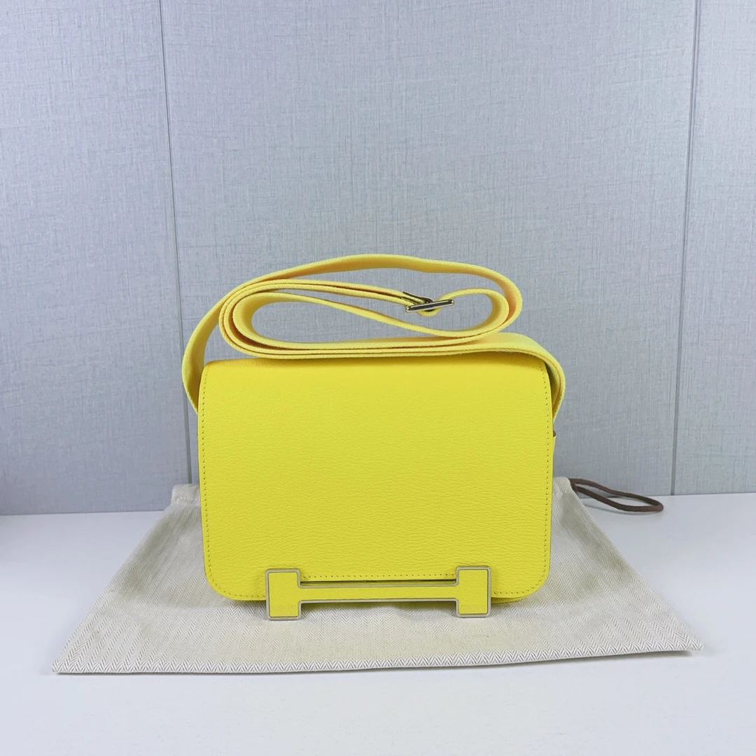 99新 Hermes/爱马仕 爱马仕/Hermes  Geta 木屐包柠檬黄