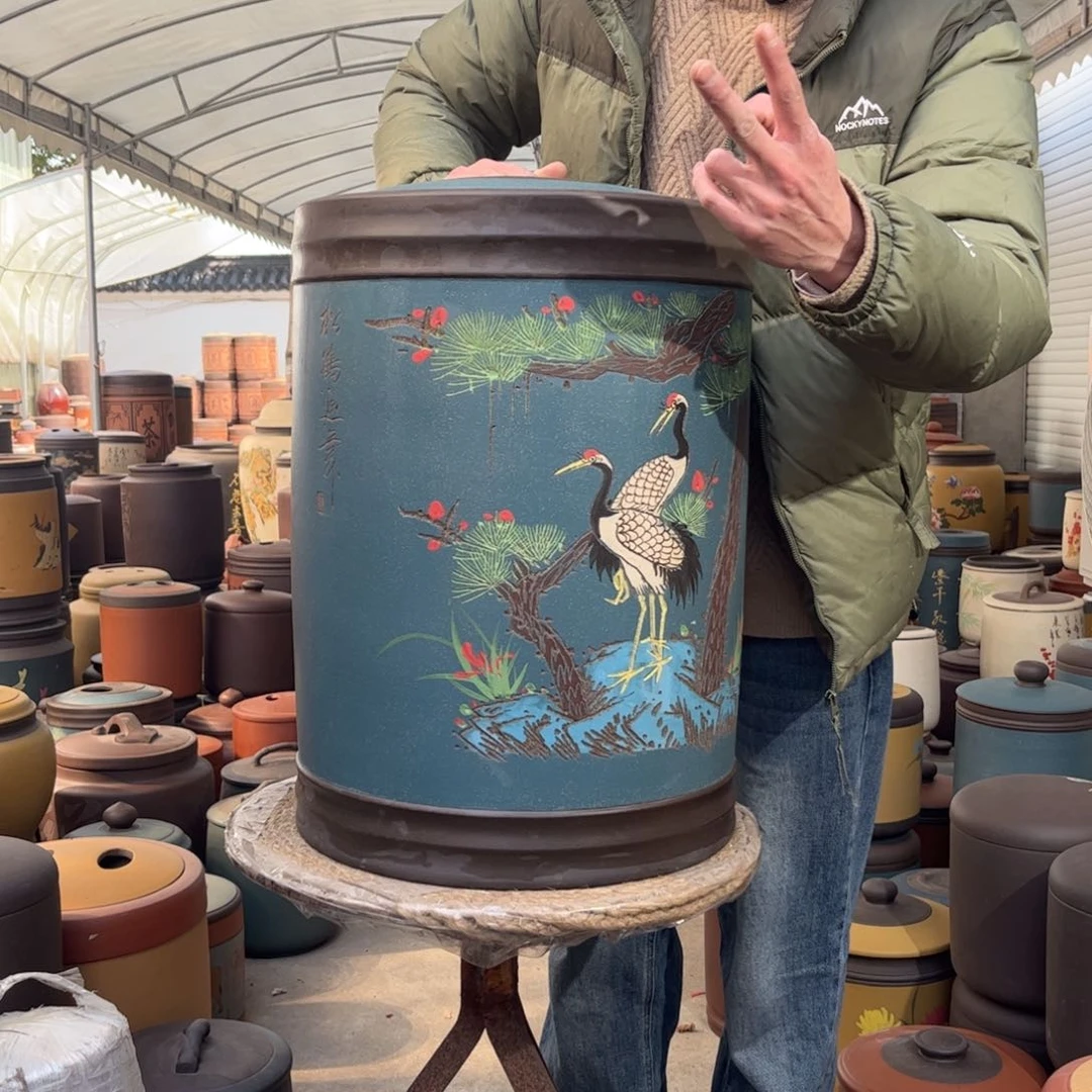 紫砂茶叶罐50 饼茶叶罐