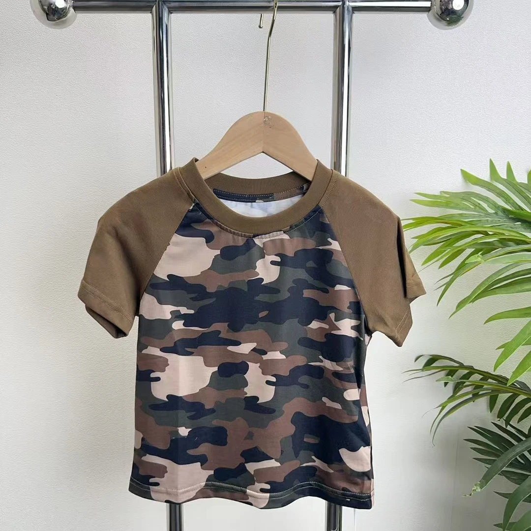 【1084】迷彩色T恤B4-6