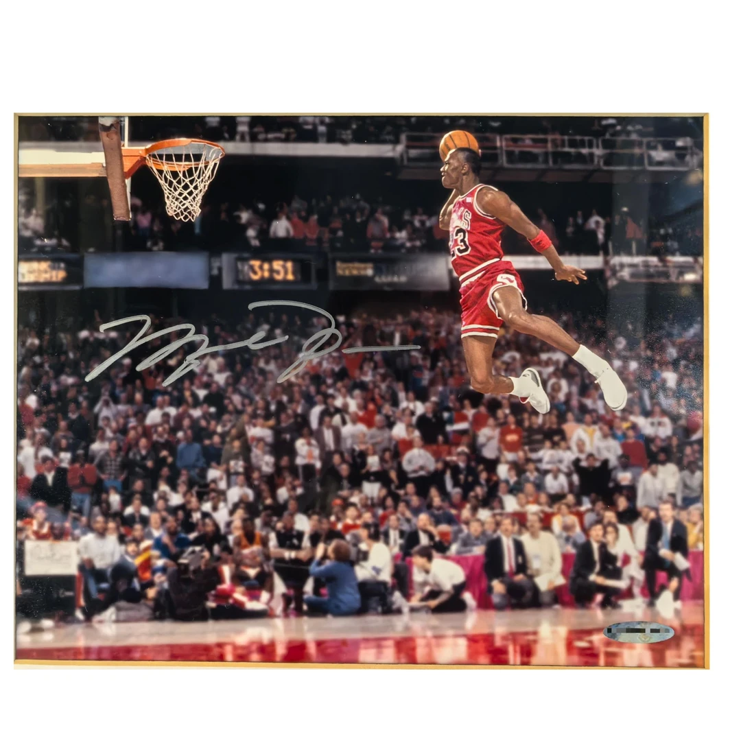 【TIPTOP亲签】迈克尔乔丹 亲签海报/掌印 亲签 证书UDA