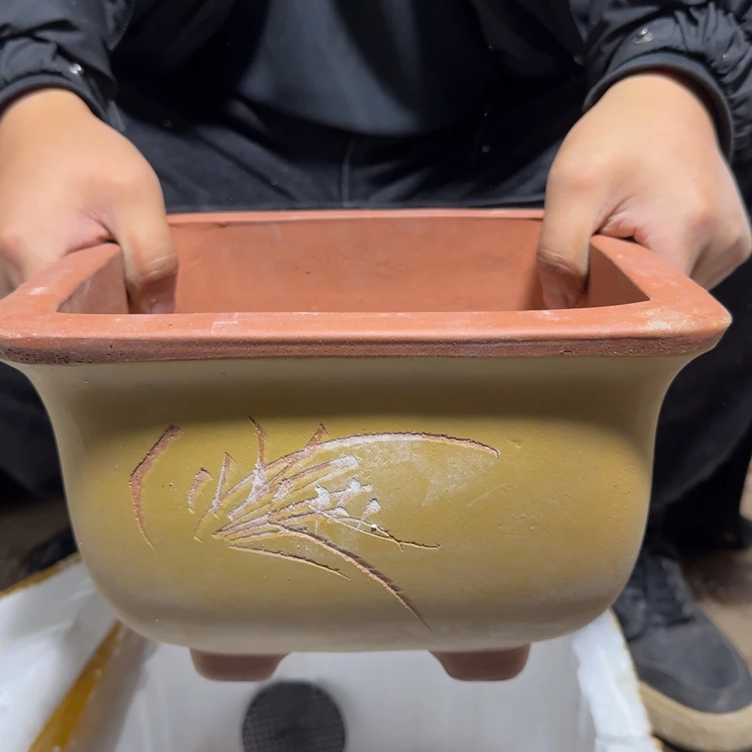 紫砂花盆瑕疵是我自己