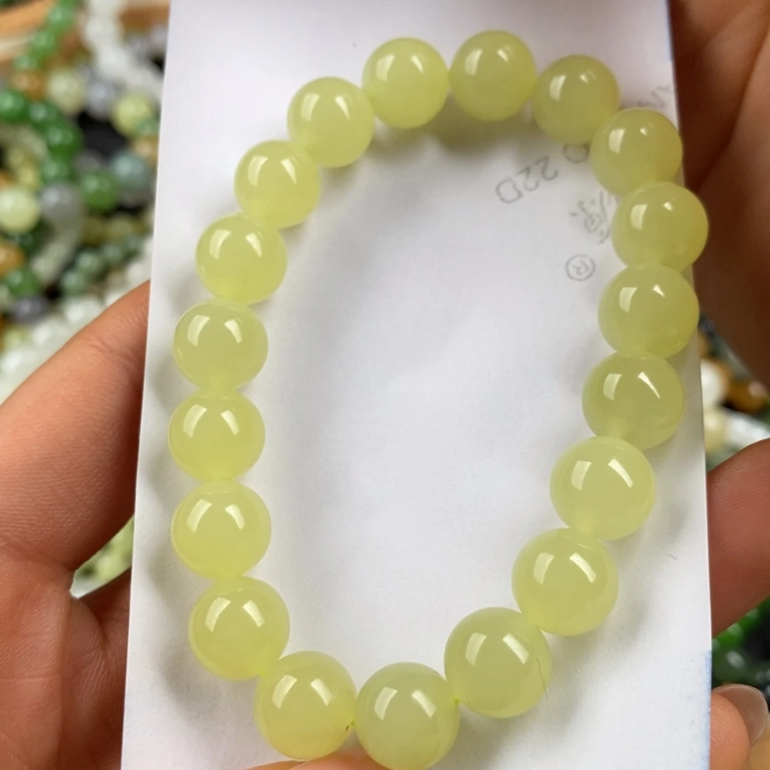 和田玉未镶嵌手串黄口手串