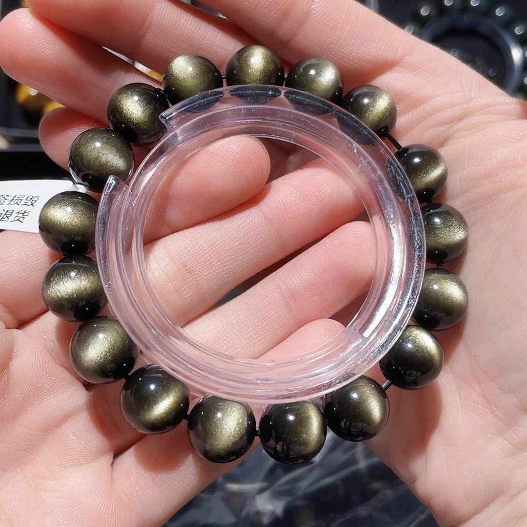 黑曜岩手链未镶嵌，