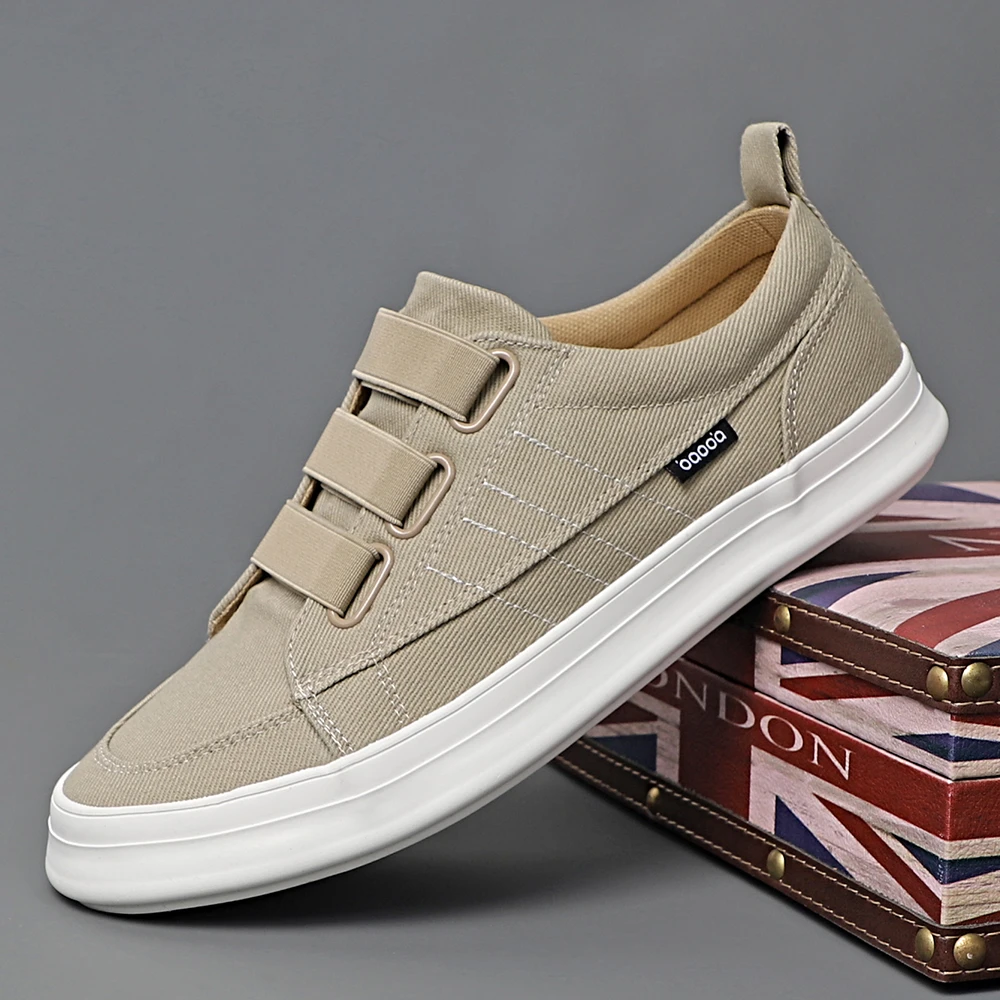 春季新款男士休闲轻便一脚蹬帆布鞋透气软底男鞋老北京布鞋#25012