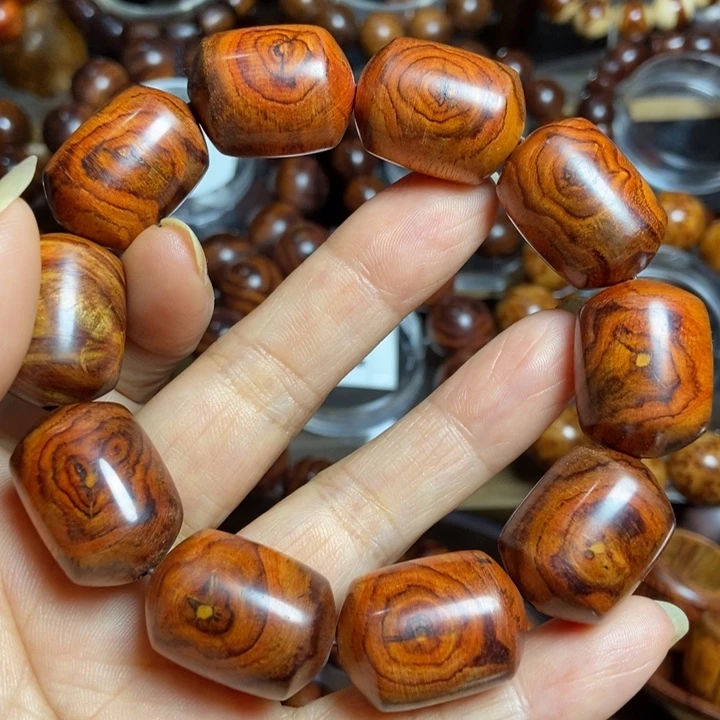 黄花梨/降香黄檀海南桶珠尺寸18+2.5