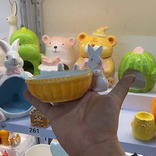 摆件陶瓷微瑕摆件粉色