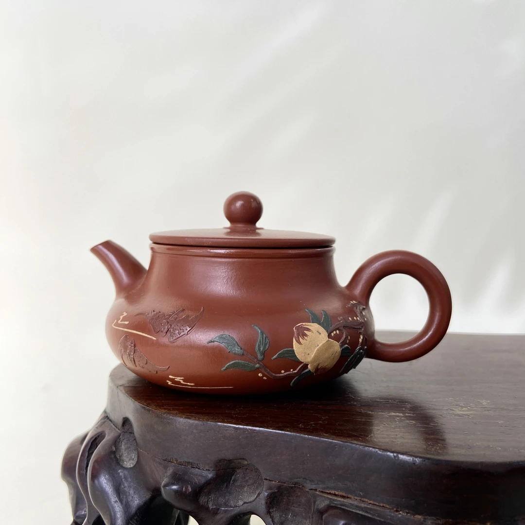 宜兴手工紫砂陶 （实力派1）140cc茶壶GS4203-19