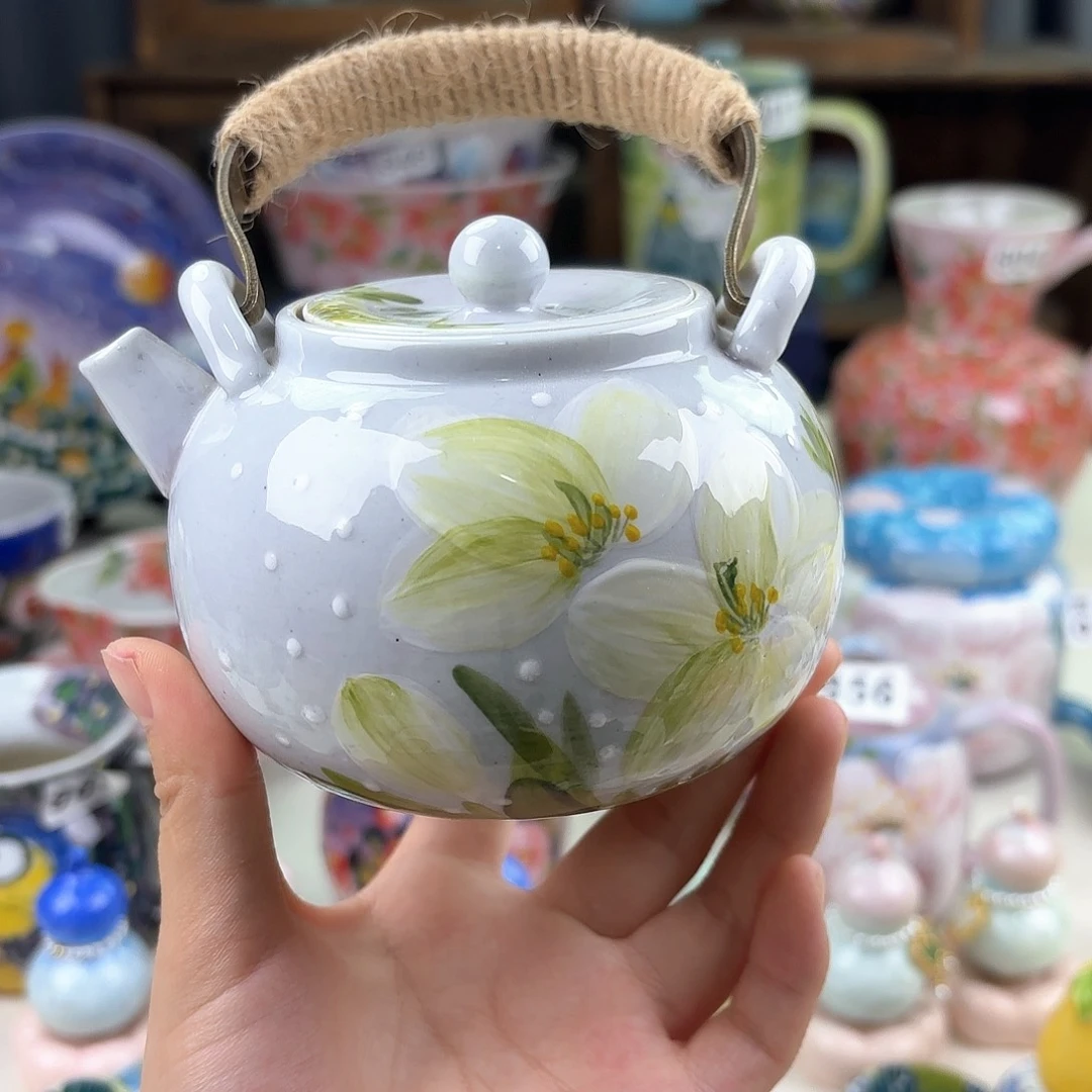 景德镇手绘高温釉下彩陶瓷茶具