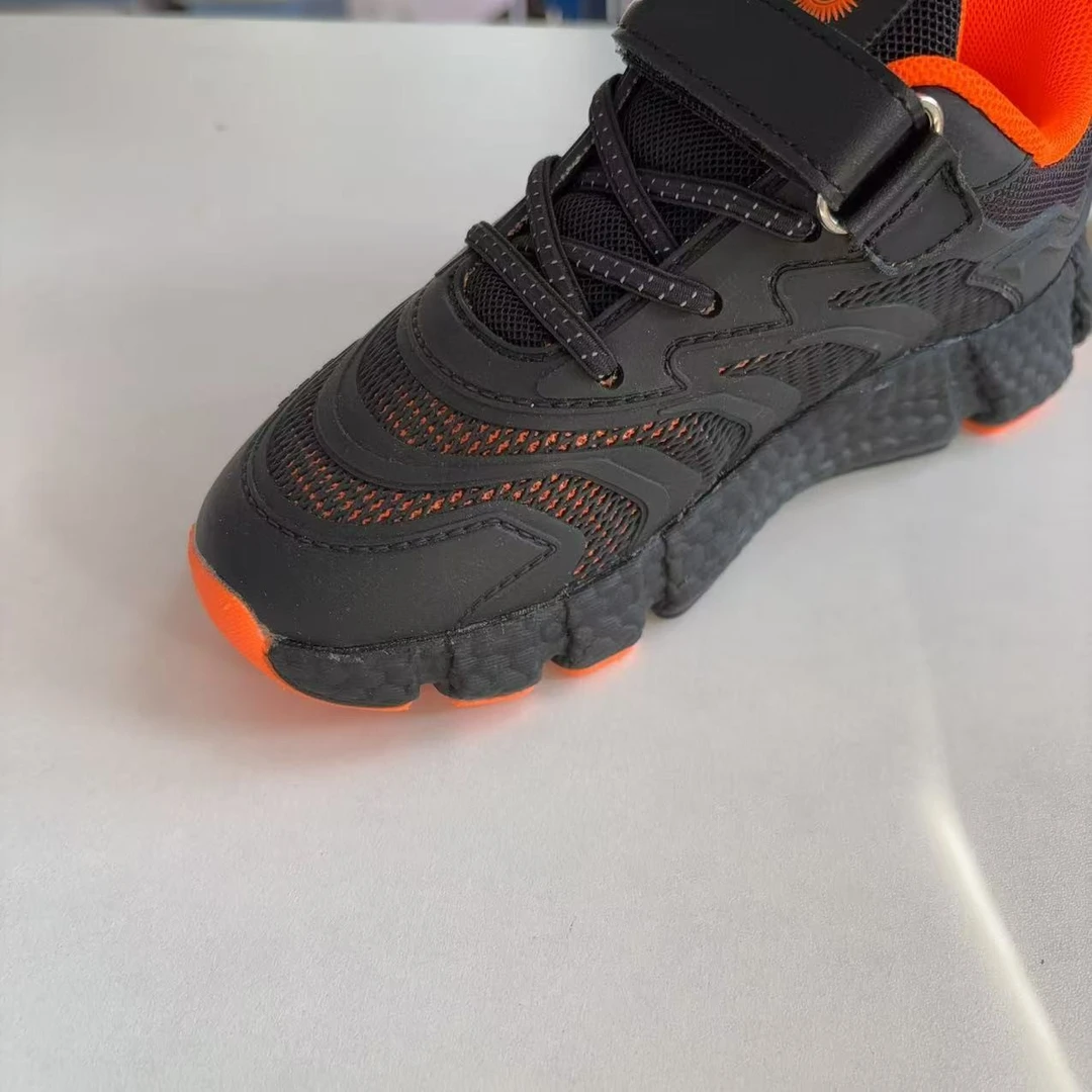 大庆仓 黑色 四季儿童休闲运动鞋   货号C8091 (巳库HL2)